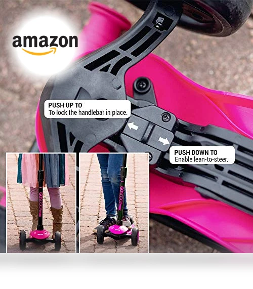 3 Wheel Scooter for Kids with Adjustable Handlebar - Perfect for Ages 3-10 — Electric Vehicles, New Bounce