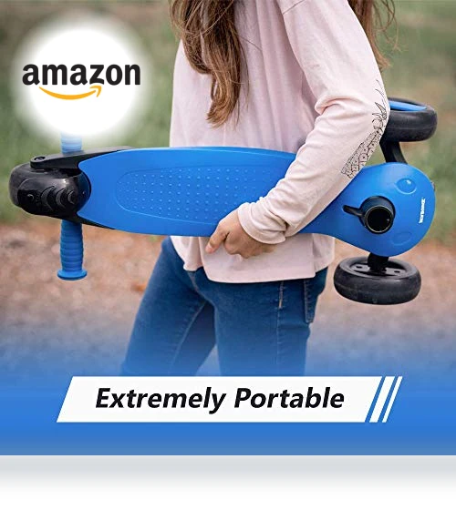 3 Wheel Scooter for Kids with Adjustable Handlebar - Perfect for Toddlers Ages 3-10 — Balance Bikes, New Bounce
