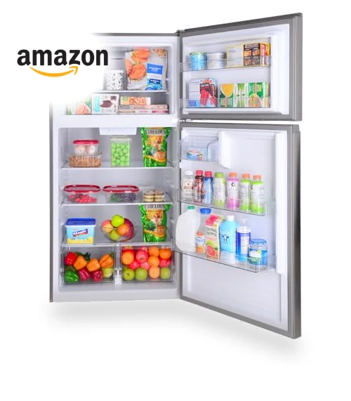 33 in. 20.4 cu. ft Capacity Refrigerator/Freezer with Ice Maker, Adjustable Shelves, ENERGY STAR Certified — Cooling Solutions, Kenmore