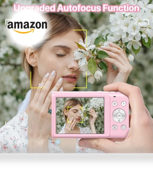 4K Vlogging Camera with Autofocus 48MP UHD, 16X Digital Zoom, Anti-Shake — Compact Digital Cameras, FJFJOPK