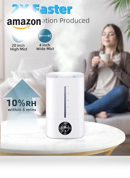 5L Cool Mist Humidifier for Large Rooms — Air Moisturizers, Mubeay