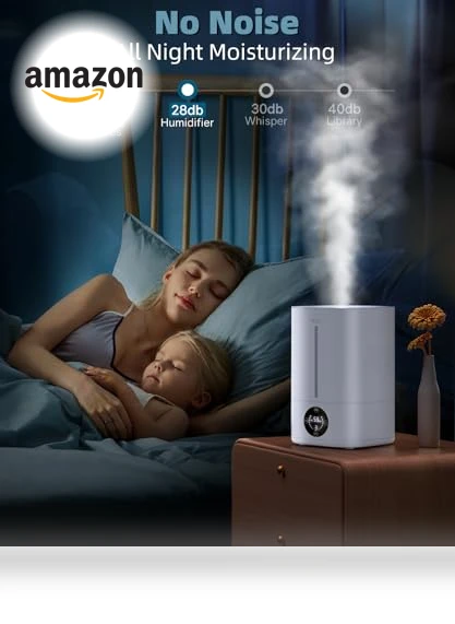 5L Cool Mist Humidifier for Large Rooms — Air Moisturizers, Mubeay