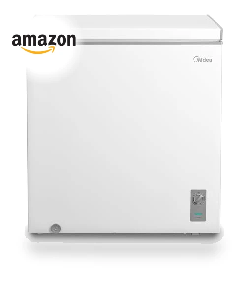 7.0 Cubic Feet Chest Freezer Convertible, White — Mini Fridges, Midea