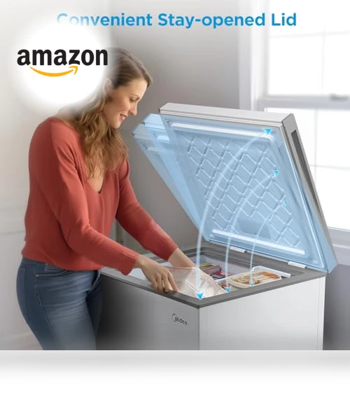 7.0 Cubic Feet Chest Freezer Convertible, White — Mini Fridges, Midea
