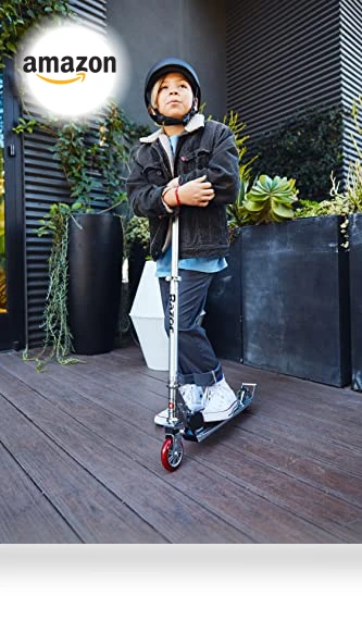 A2 Kick Scooter for Kids – Foldable, Lightweight with Front Suspension — Push Scooters, Razor