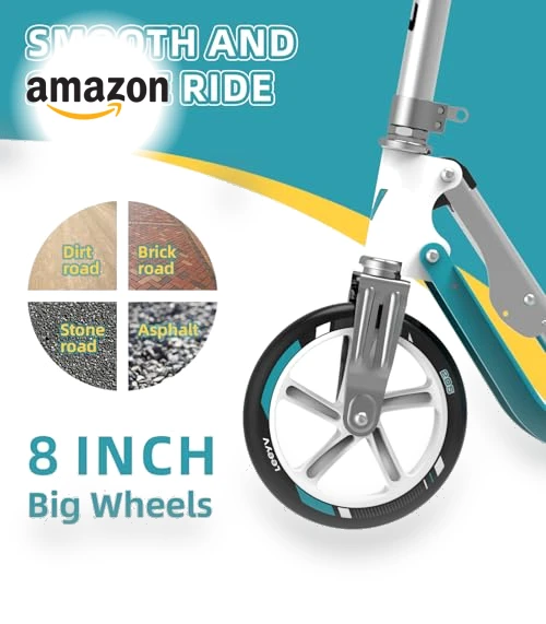 Adjustable Height Foldable Scooter for Kids and Adults — Push Scooters, LEEYV