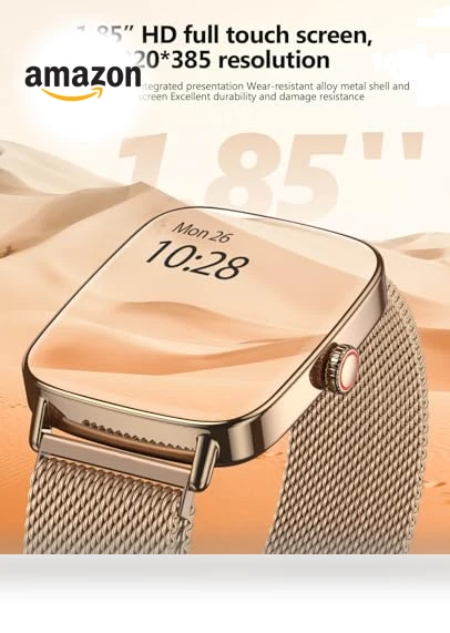 AI Voice Smartwatch for Women with Heart Rate Monitor, IP68 Waterproof — Smartwatches, SOUYIE