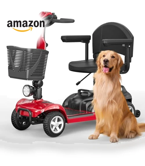 All-Terrain 4-Wheel Mobility Scooter with Electromagnetic Braking System — Mobility Scooters, Spacewalk