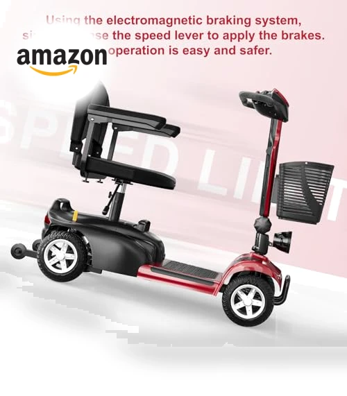 All-Terrain 4-Wheel Mobility Scooter with Electromagnetic Braking System — Mobility Scooters, Spacewalk