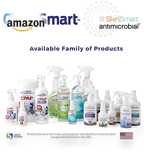 Antimicrobial Skin & Hand Cleanser, Alcohol-Free Safe Cleanser — No-Rinse Cleansers, CleanSmart
