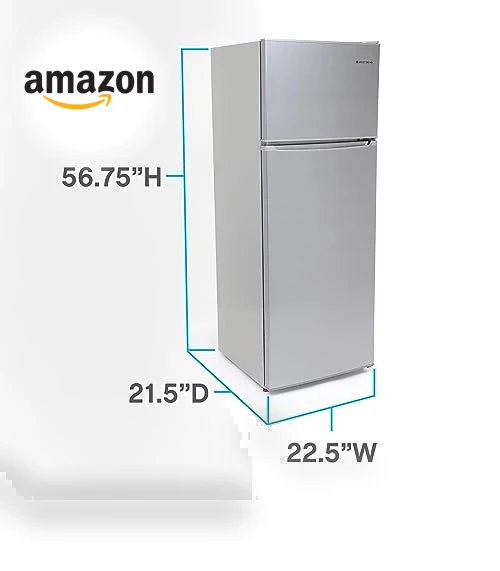 Apartment Refrigerator Freestanding Slim Design Full Fridge with Top Freezer, 7.4 cu.ft — Cooling Solutions, West Bend