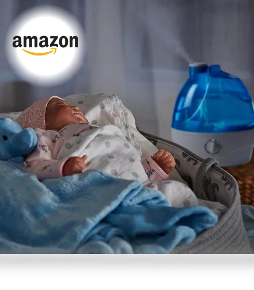 Cool Mist Humidifier with 2.2L Water Tank, Quiet Ultrasonic Operation — Air Moisturizers, AquaOasis