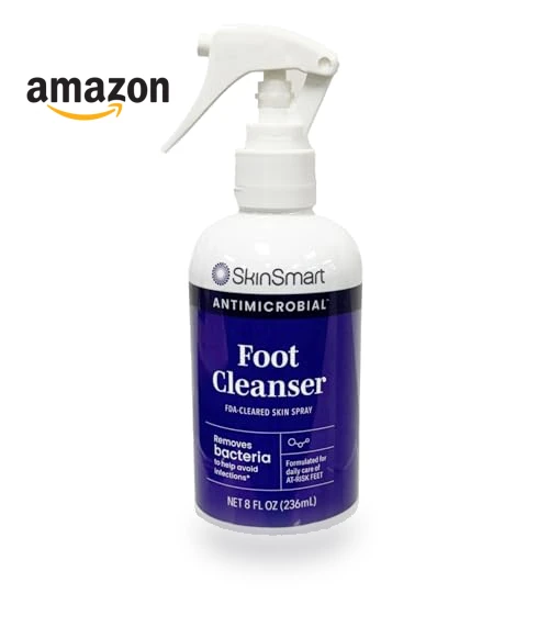 Daily Foot Cleanser Spray for At-Risk Feet, 8 ounce — Hand Wash, SkinSmart