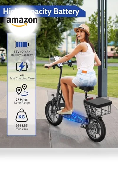Electric Scooter, 350W/500W Motor, 21-28 Miles Range, 19/21 Mph Top Speed, 8.5''/10''/14'' Tires, Dual Braking — Electric Self-Balancing Scooters, VOLPAM