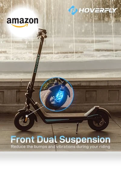 Electric Scooter for Adults, 18/25 Mile Range, 20Mph Top Speed, 500W Motor — Electric Vehicles, HOVERFLY
