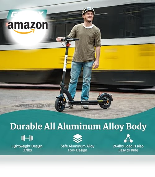 Electric Scooter for Adults, 500-650W Motor, 10-11" Tires, 25-45 Miles Range, 20-38MPH Speed, Foldable — Electric Vehicles, Gotrax