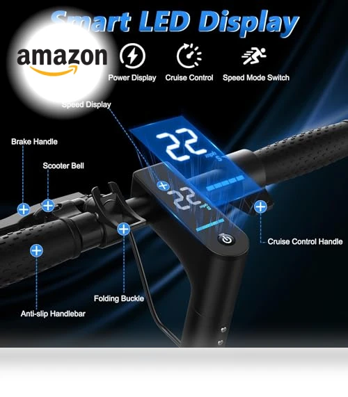 Electric Scooter for Adults with Dual Suspension and APP Control — Electric Vehicles, MAXSHOT