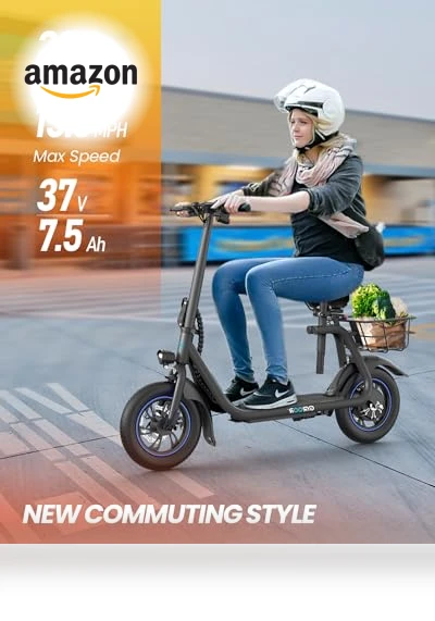 Electric Scooter for Adults with Seat, 20-25 Miles Range, 450W Motor — Electric Self-Balancing Scooters, Gyroor