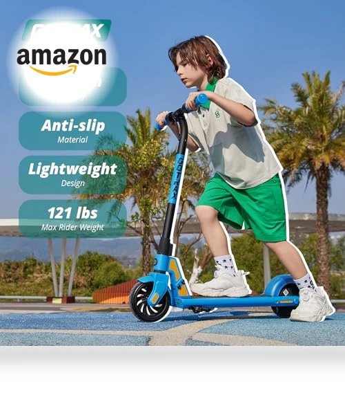 Electric Scooter for Kids, 6" Solid Wheels, Max 4 Miles and 7.5 Mph Speed — Electric Vehicles, Gotrax