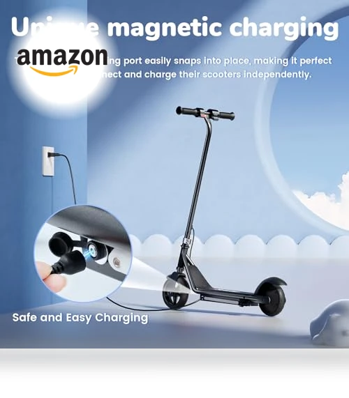 Electric Scooter for Kids Ages 6-12, 150W Motor, LED Display, 3 Speeds Adjustable — Electric Vehicles, iScooter
