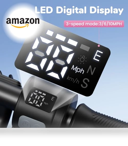 Electric Scooter for Kids Ages 6-12, 150W Motor, LED Display, 3 Speeds Adjustable — Electric Vehicles, iScooter