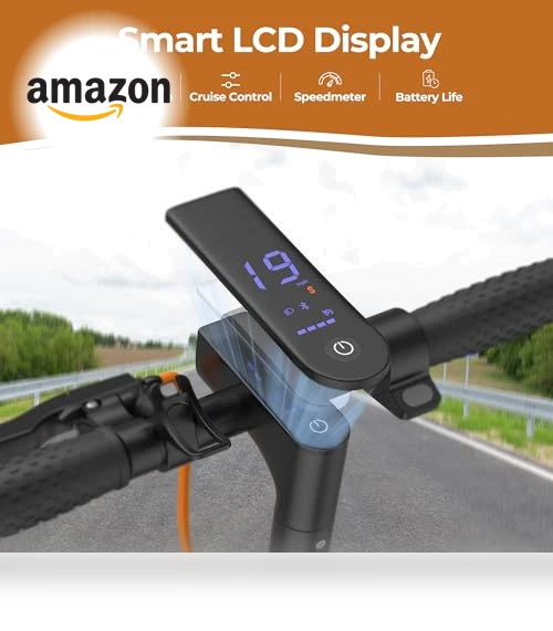 Electric Scooter with 350W Motor, 21 Miles Range, 19 Mph Top Speed — Push Scooters, VOLPAM