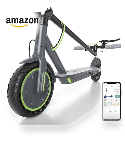Electric Scooter with 8.5" Solid Tires, 350W Motor, 19 MPH, 21-23 Miles Range — Electric Vehicles, Roinside
