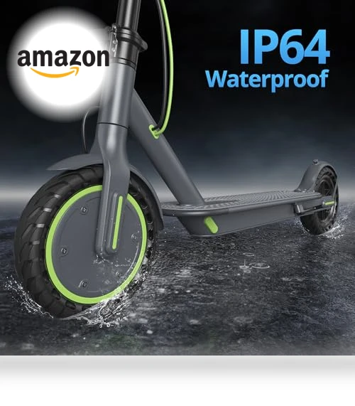 Electric Scooter with 8.5" Solid Tires, 350W Motor, 19 MPH, 21-23 Miles Range — Electric Vehicles, Roinside