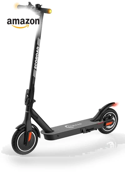Electric Scooter with Turn Signals, 19 MPH Max Speed, 15 Miles Range — Push Scooters, ECOROAD