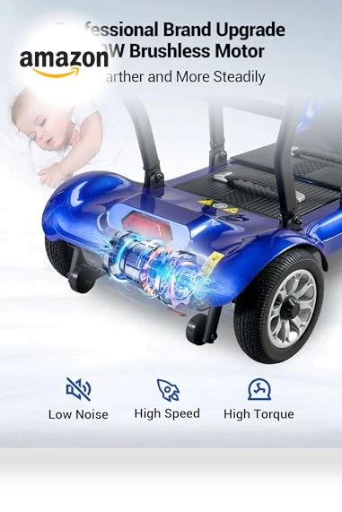 Foldable Electric Mobility Scooter for Adults with 22 Miles Range — Electric Vehicles, Aotedor