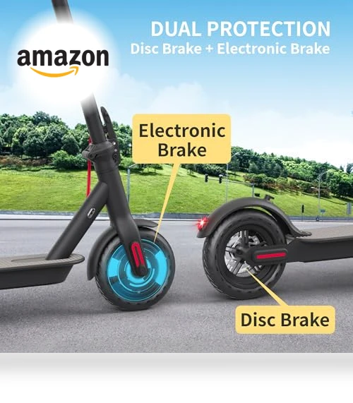 Foldable Electric Scooter for Adults, 19Mph Speed, 8.5" Solid Tires, 21 Miles Range — Electric Vehicles, GuduDobu
