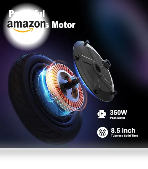 Foldable Electric Scooter for Adults, 350W Motor, 19 Mph, 21 Miles Range — Push Scooters, YIWMWIY