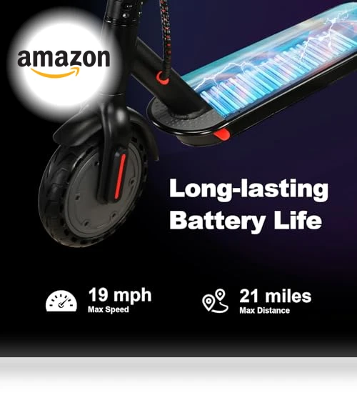 Foldable Electric Scooter for Adults, 350W Motor, 19 Mph, 21 Miles Range — Push Scooters, YIWMWIY