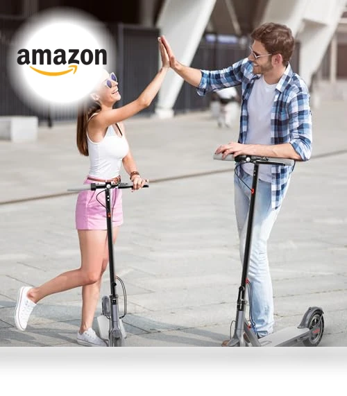Folding Electric Scooter for Adults, 350W Motor, 8.5" Solid Tires, 19MPH, 21Mile Range — Electric Vehicles, sigravy
