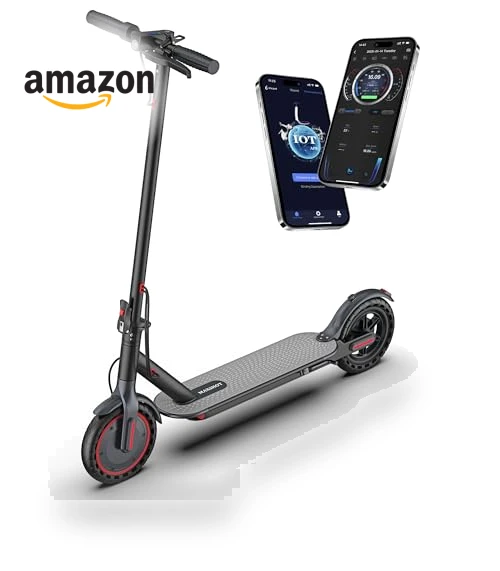 Folding Electric Scooter for Adults and Teens with Dual Braking and Suspension — Push Scooters, MAXSHOT