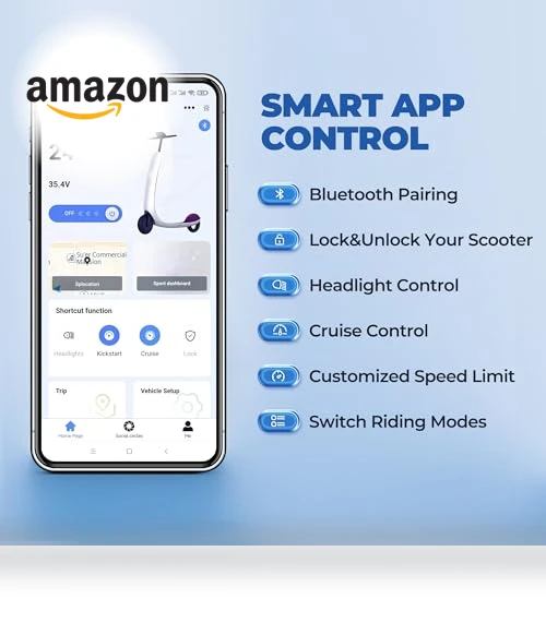 Folding Electric Scooter for Adults and Teens with Dual Braking and Suspension — Push Scooters, MAXSHOT
