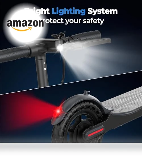 Folding Electric Scooter for Adults and Teens with Dual Braking and Suspension — Push Scooters, MAXSHOT