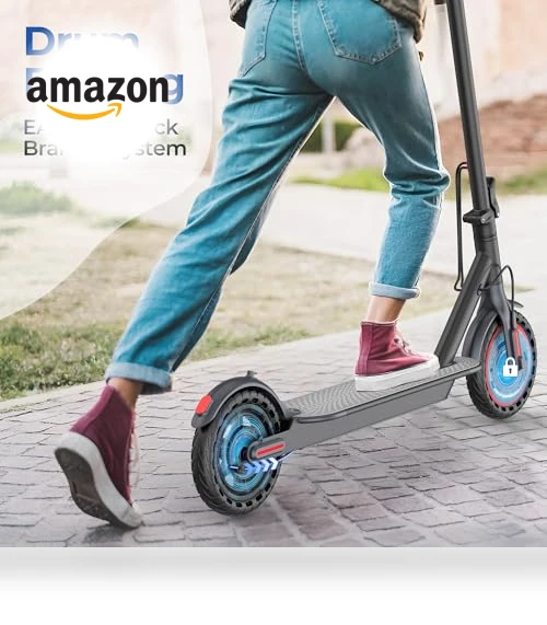 Folding Electric Scooter for Adults and Teens with Dual Braking and Suspension — Push Scooters, MAXSHOT