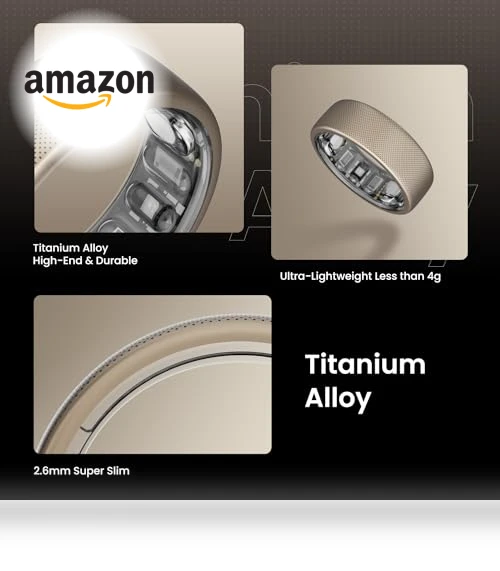 Helio Smart Ring Health Tracker, Fitness & Sleep Monitor — Health & Fitness, Amazfit