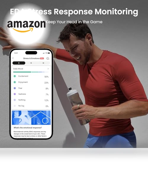 Helio Smart Ring Health Tracker, Fitness & Sleep Monitor — Health & Fitness, Amazfit