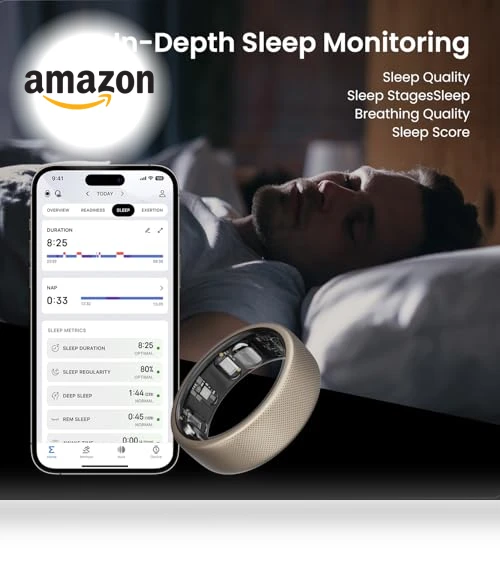 Helio Smart Ring Health Tracker, Fitness & Sleep Monitor — Health & Fitness, Amazfit