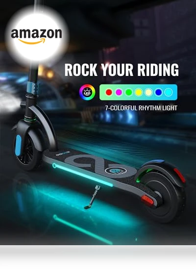Kids Electric Scooter with LED Display and Adjustable Speed — Electric Vehicles, Gyroor