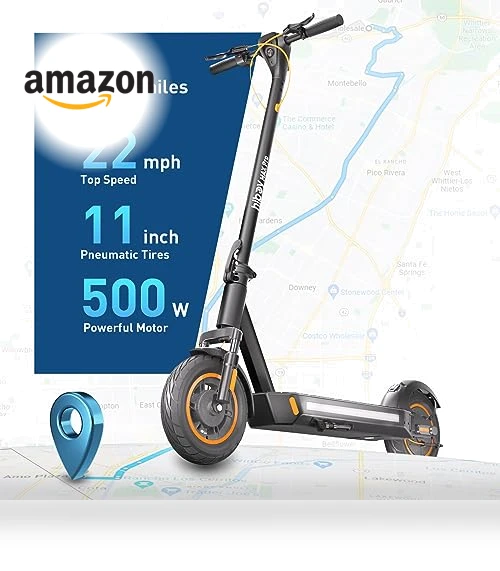 MAX Pro Electric Scooter, 46.6 Mi Long Range, 22 MPH, Dual Suspension, 265lbs MAX Load — Electric Self-Balancing Scooters, Hiboy