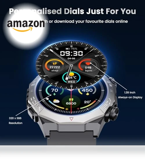 Military Smart Watch with Bluetooth Calls, 1.39" HD Display, 110+ Sports Modes — Smartwatches, Cillso
