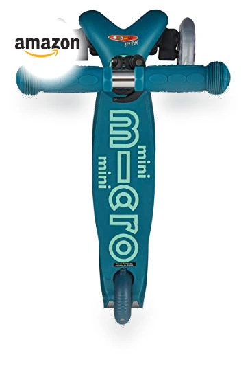 Mini Deluxe Three Wheeled Lean-to-Steer Scooter for Kids — Balance Bikes, Micro