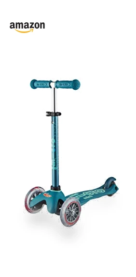Mini Deluxe Three Wheeled Lean-to-Steer Scooter for Kids — Balance Bikes, Micro