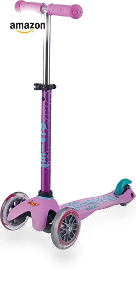 Mini Deluxe Three Wheeled Lean-to-Steer Scooter — Balance Bikes, Micro