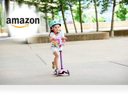 Mini Deluxe Three Wheeled Lean-to-Steer Scooter — Balance Bikes, Micro