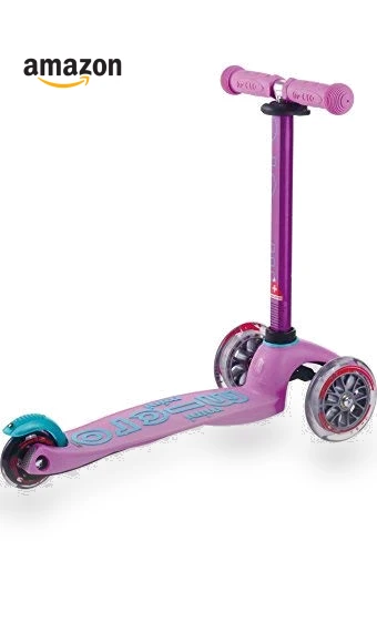 Mini Deluxe Three Wheeled Lean-to-Steer Scooter — Balance Bikes, Micro