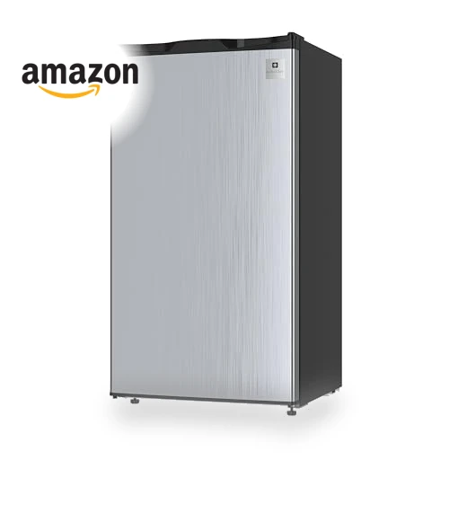 Mini Refrigerator with Freezer Compartment, 3.2 Cubic Feet, Adjustable Thermostat, Reversible Door — Mini Fridges, ARCTIC CHEF